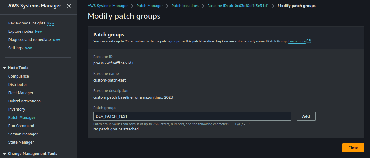 Assigning-patch-group